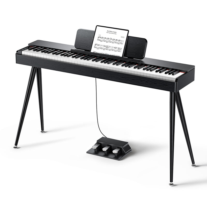 Piano numérique domestique Donner  OURA™ S100 88 touches, grain de chêne noir