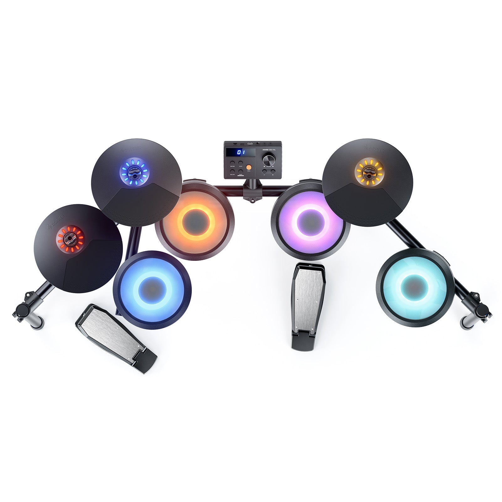 Donner DED-70L Batterie électronique Avec Lumière LED
