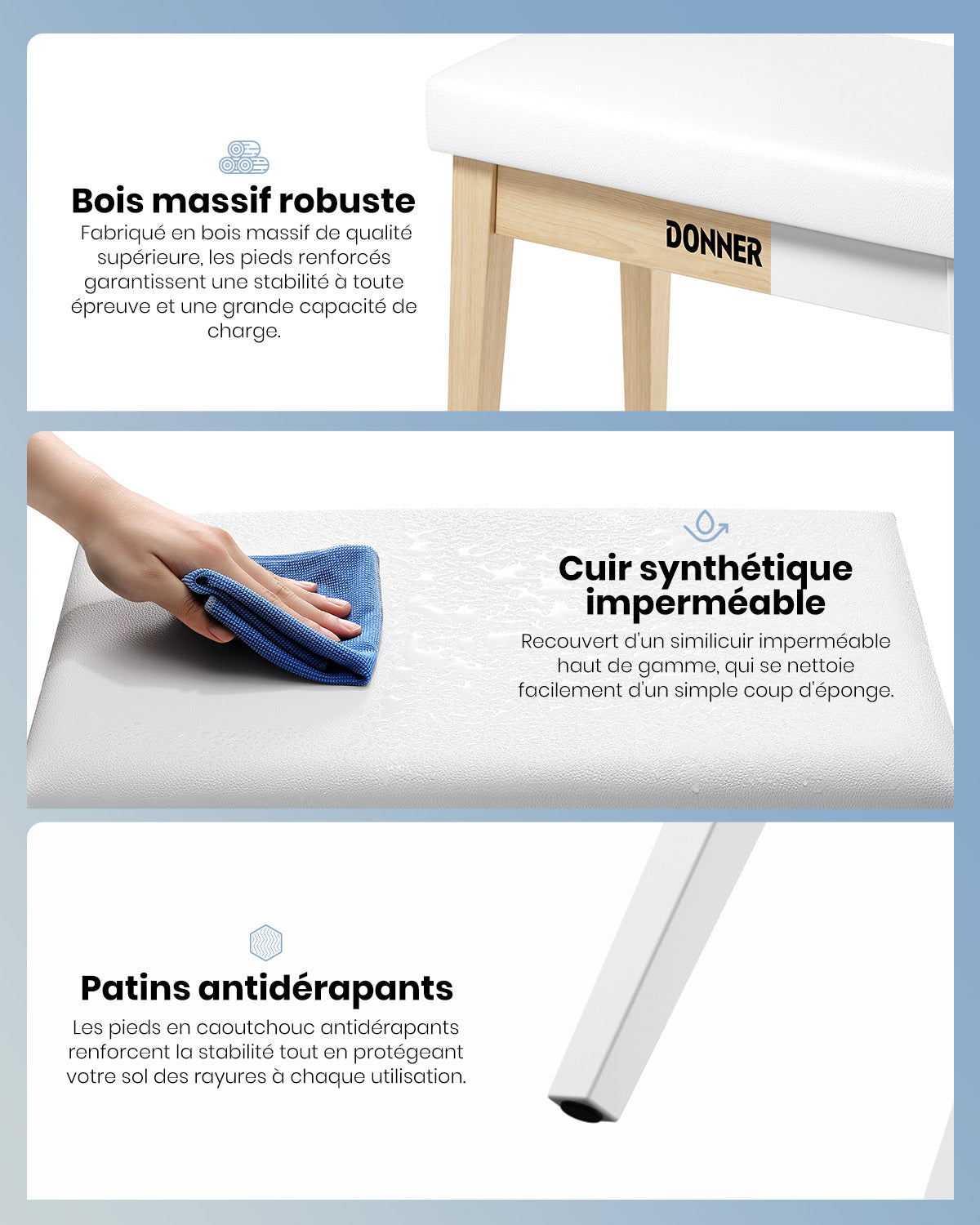 Donner OURA S200 Banquette de piano assortie