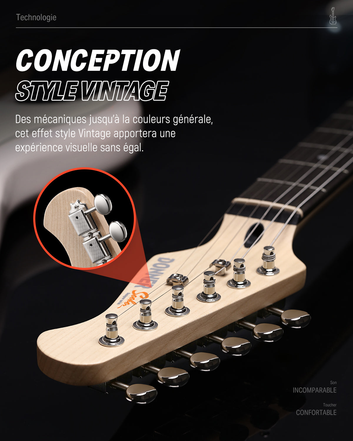 Donner DST-152 Guitare Électrique avec Ampli et Housse-Bleu##