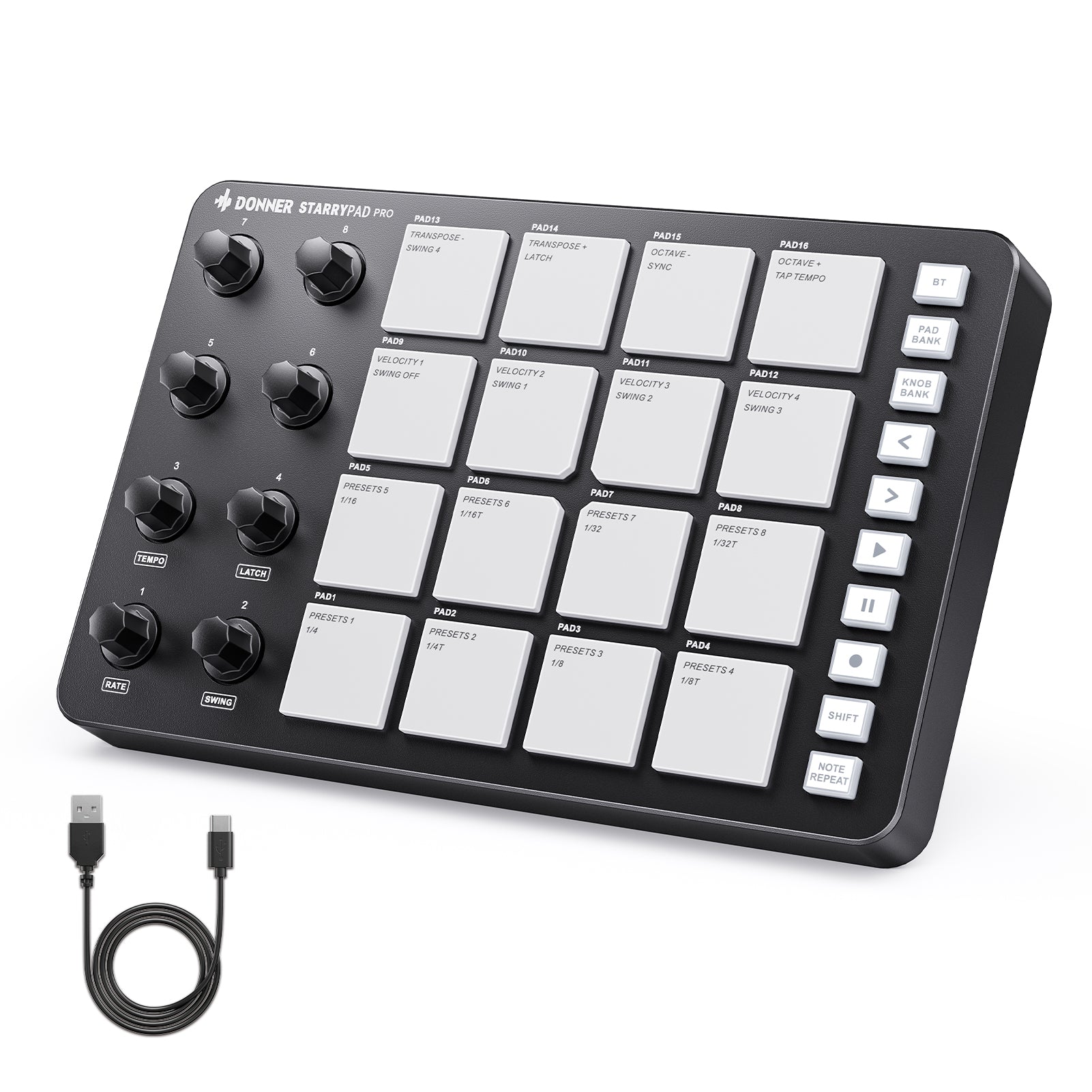 DONNER STARRYPAD PRO Contrôleur MIDI
