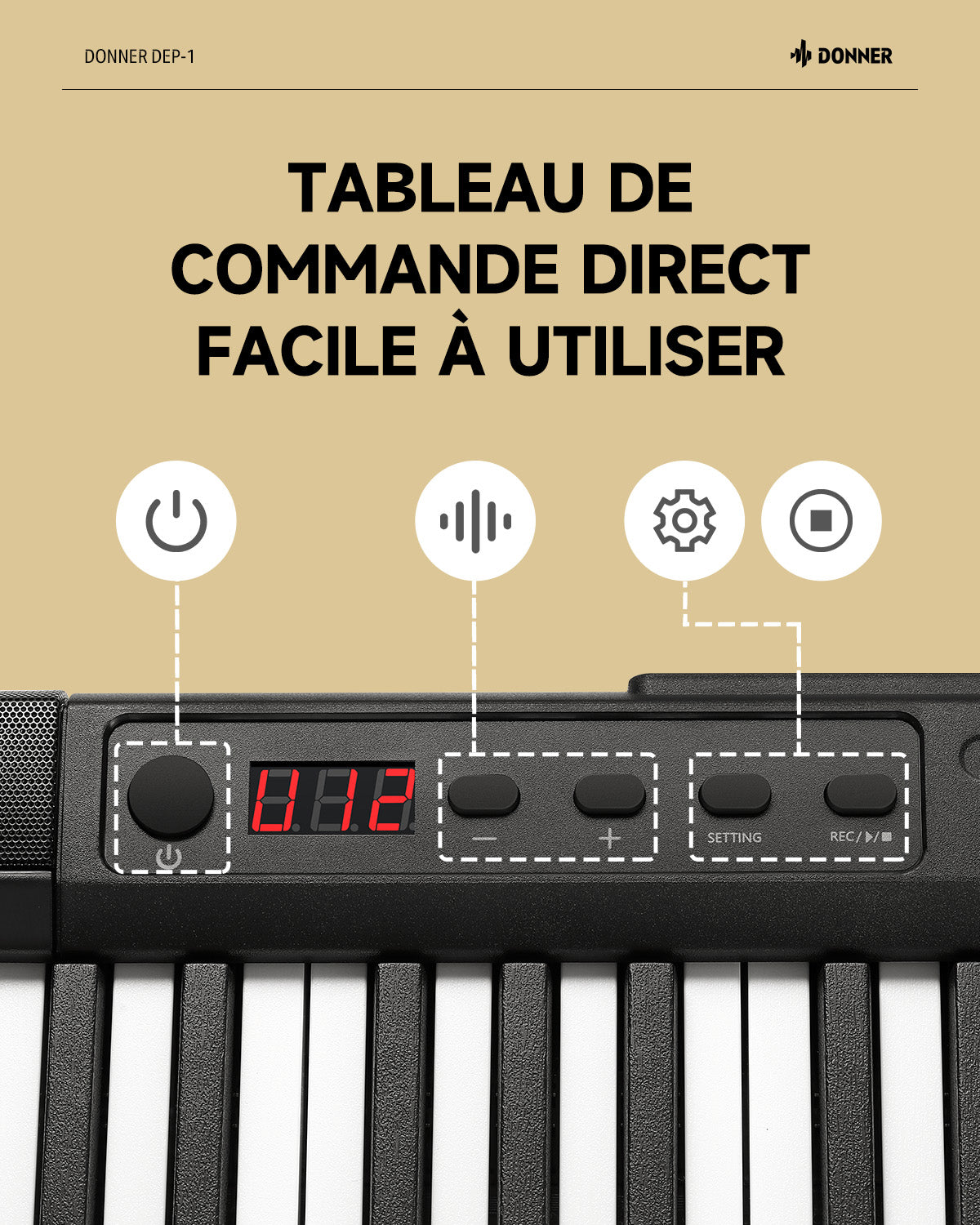 Donner DEP-1 Piano Numérique Portable