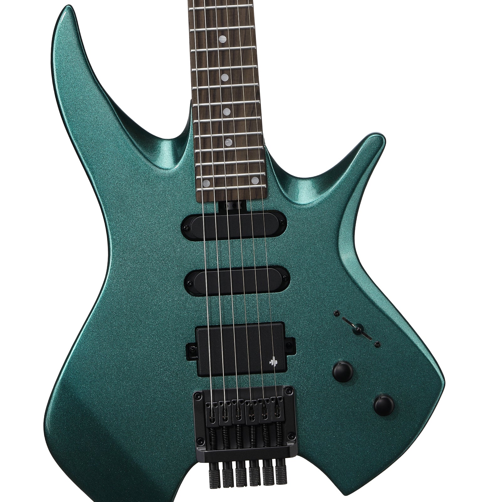 Donner HLX-500 Guitare Électrique Moderne Sans Tête-Sherwood Green##
