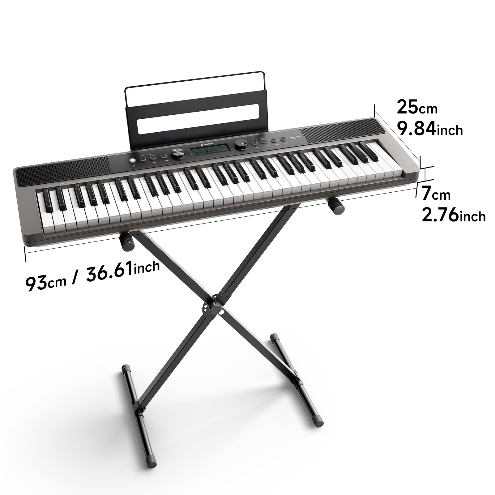 Donner SD-15 Clavier électronique 61 touches-Bundle mit Zubehör##
