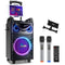 Moukey MTs10-2 Karaoke Speaker with 2 UHF Wireless Microphones