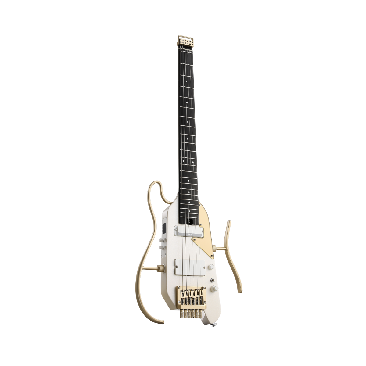 Donner HUSH X™ PRO Guitare Électrique-Blanc-Or##