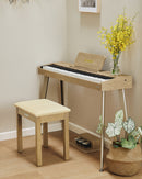 Donner Solid Wood Piano Bench with Storage Space