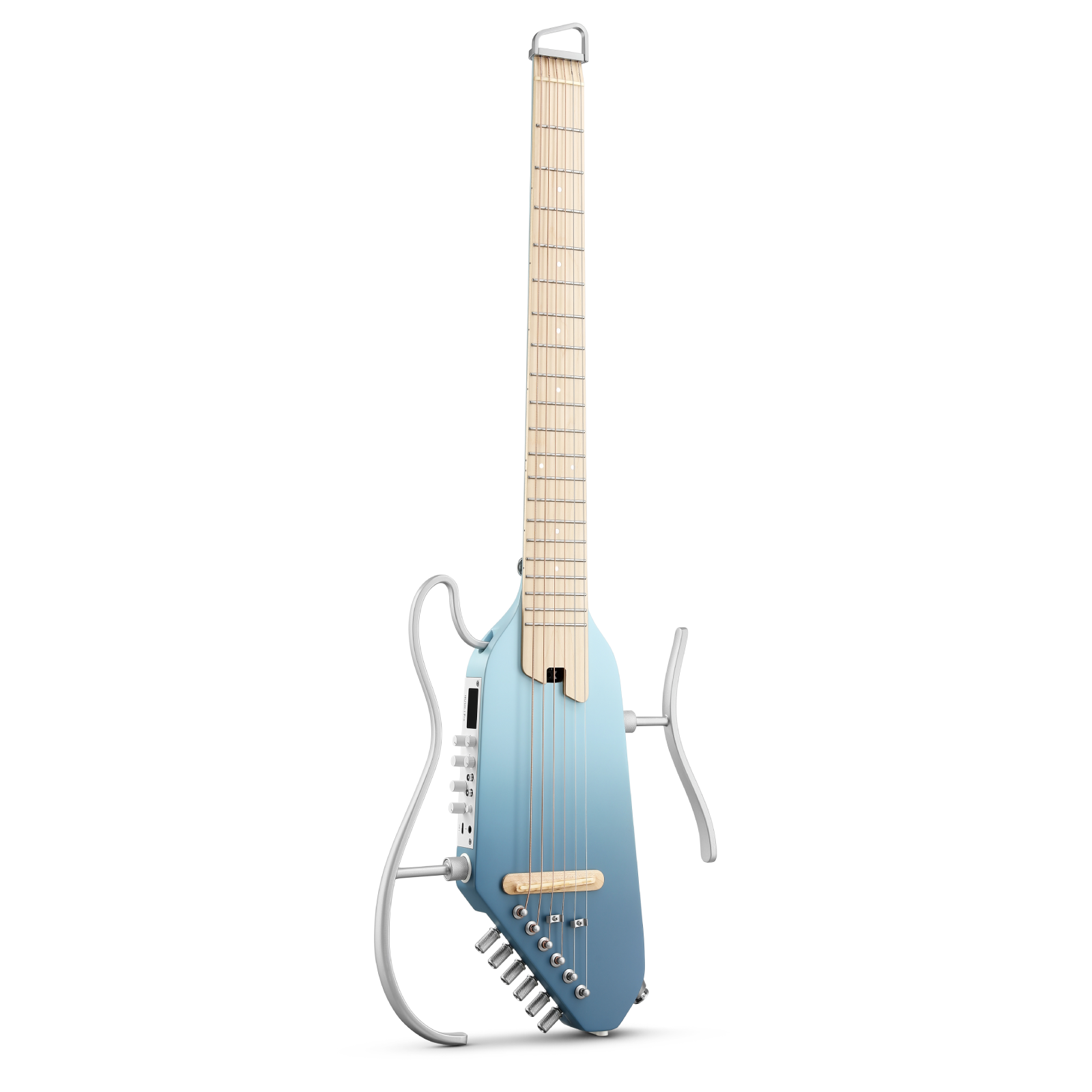 Donner HUSH™ I PRO Electro-Acoustique Guitare Voyageuse-Bleu Hawaï##