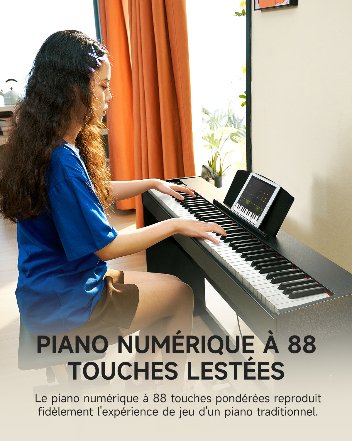 Donner DDP-50 88 touches Lestées Piano numérique