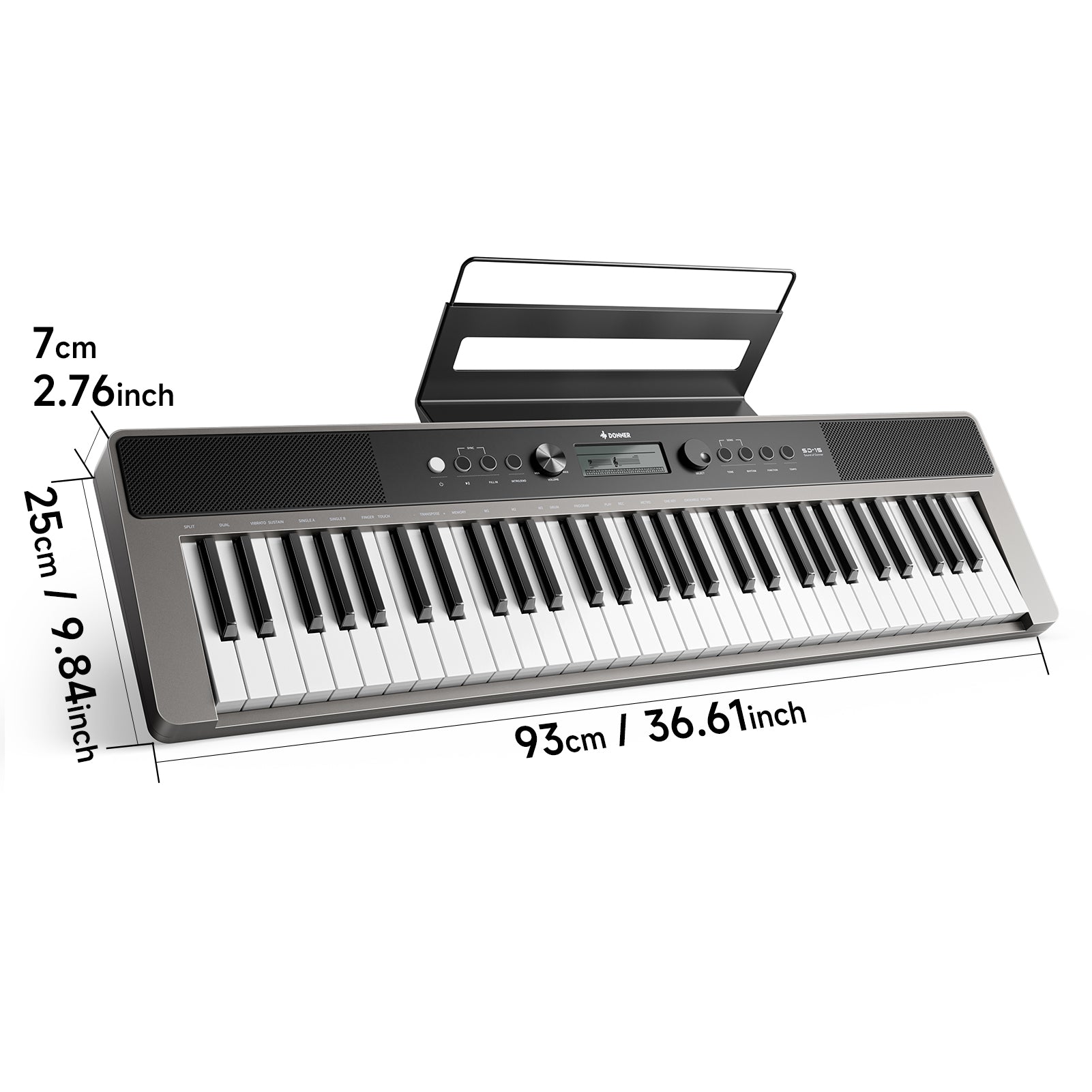 Donner SD-15 Clavier électronique 61 touches-Bundle mit Zubehör##