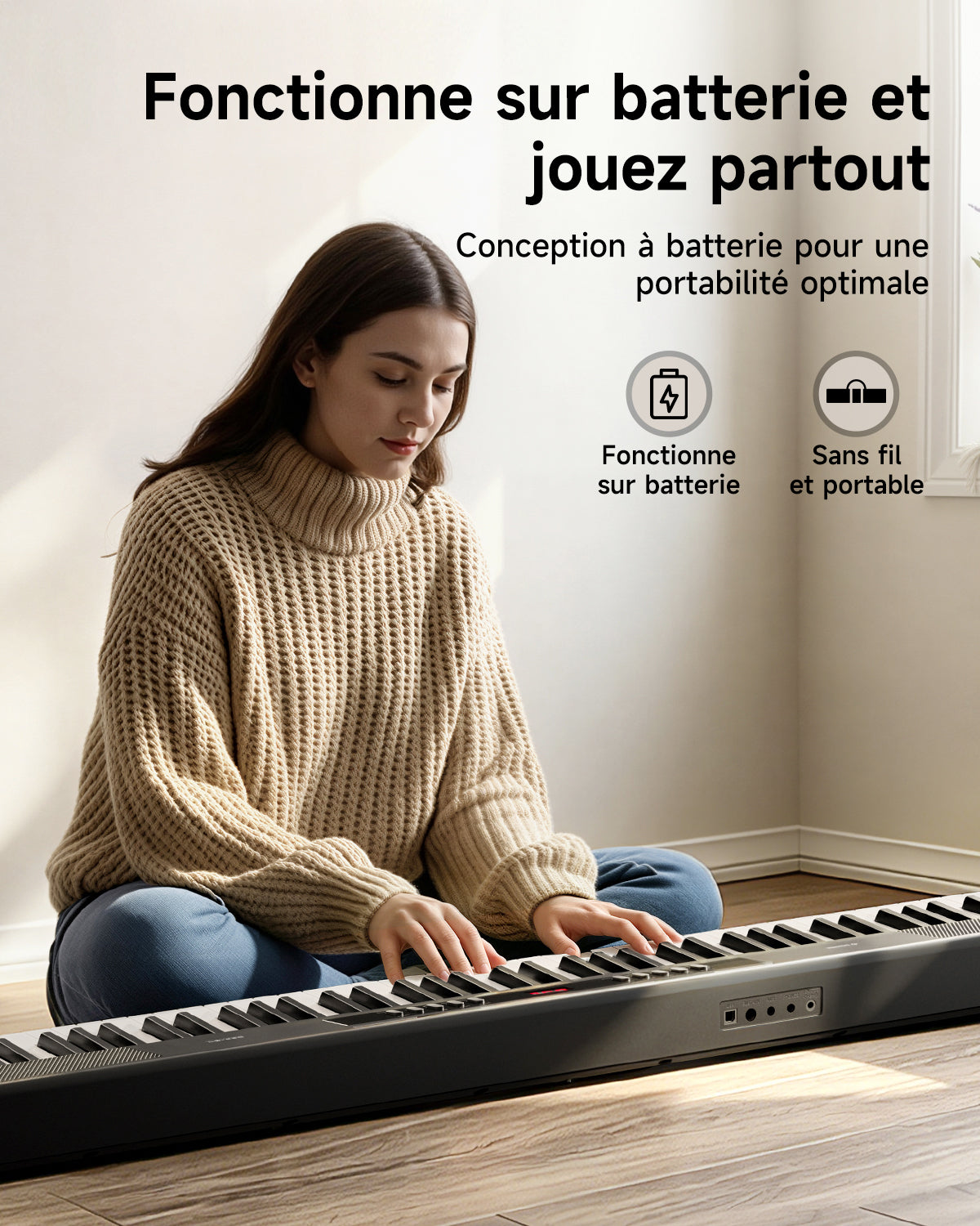 Donner DEP-07  Piano numérique portable semi-lesté à 88 touches