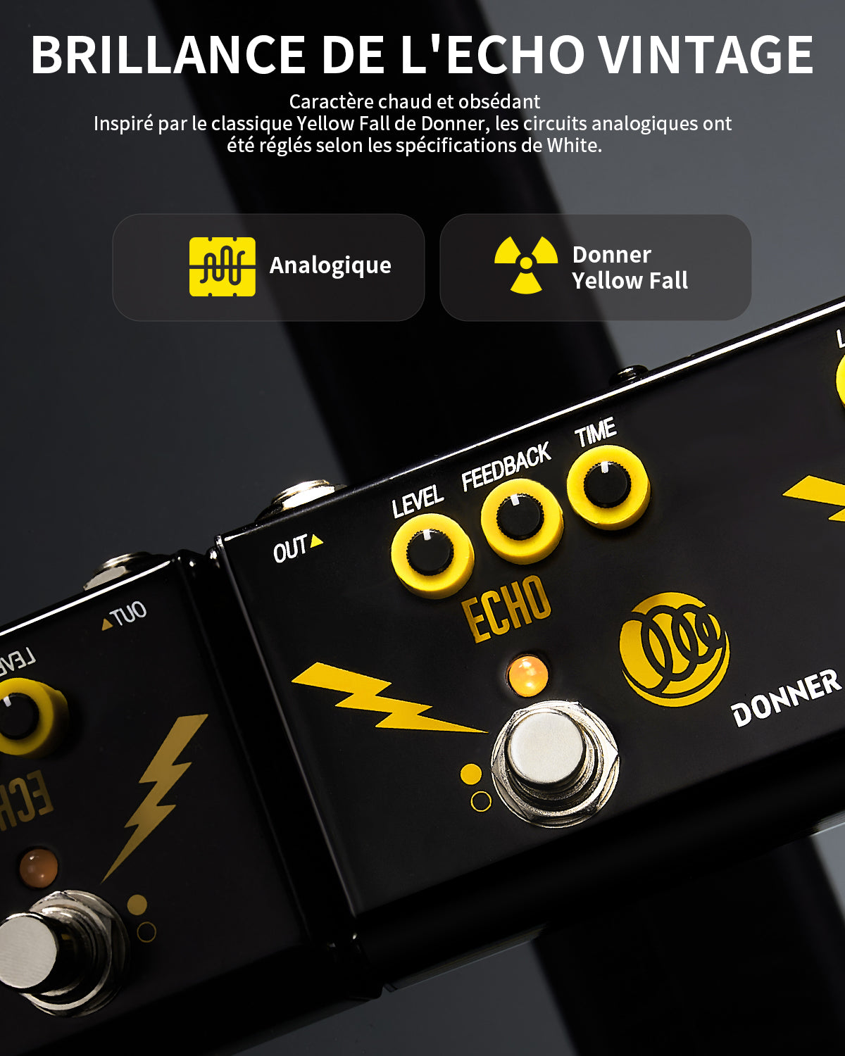 donner triple threat pedal Triple Threat: Distortion, Phaser, Echo 3-in-1 Guitar Pedal