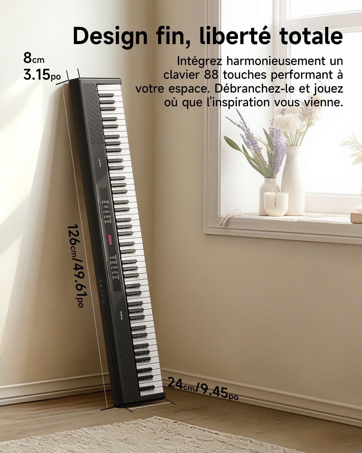 Donner DEP-07  Piano numérique portable semi-lesté à 88 touches
