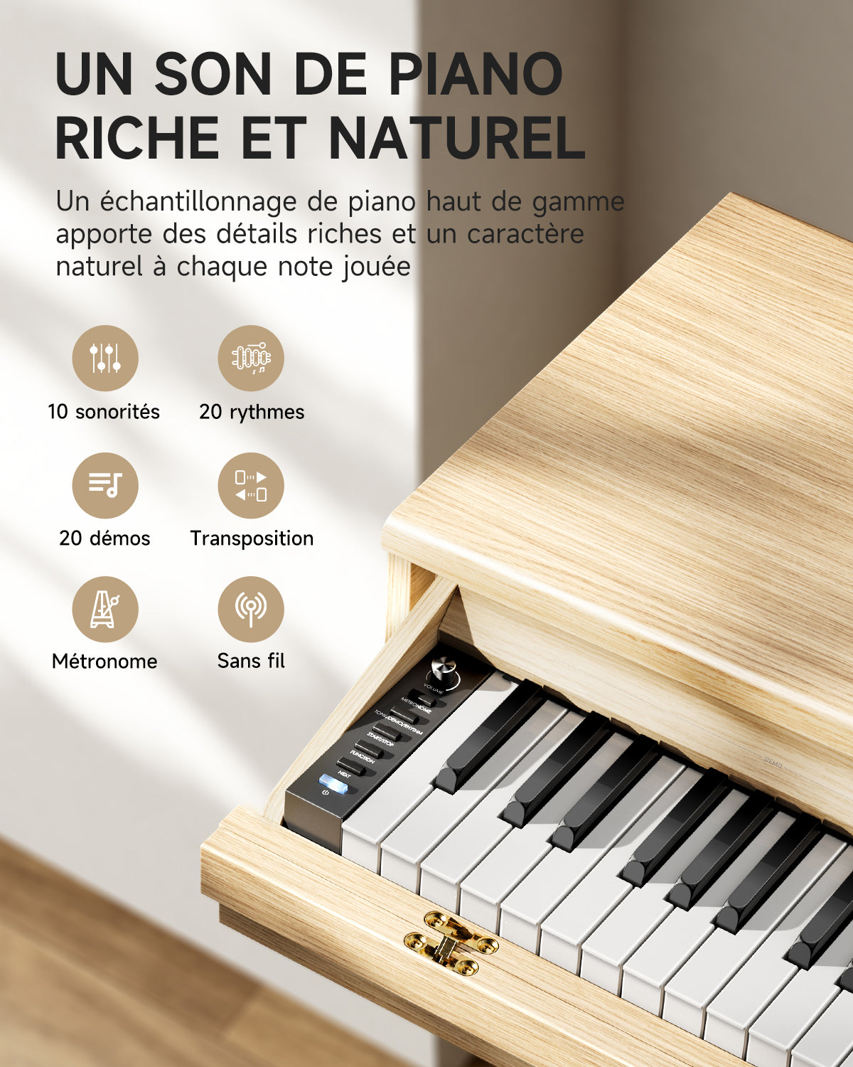Donner DDP-65 Piano Numérique - 88 Touches Semi-Lestées