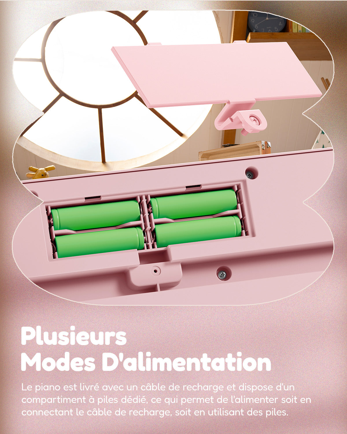 Eastar KIDO V-10 à 32 Touches Miniature Clavier Numérique-Rose clair##