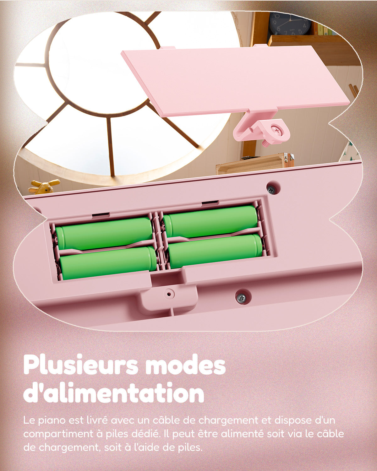 Eastar KIDO Miniature Clavier Numérique-44 Touches avec Support Rose clair##