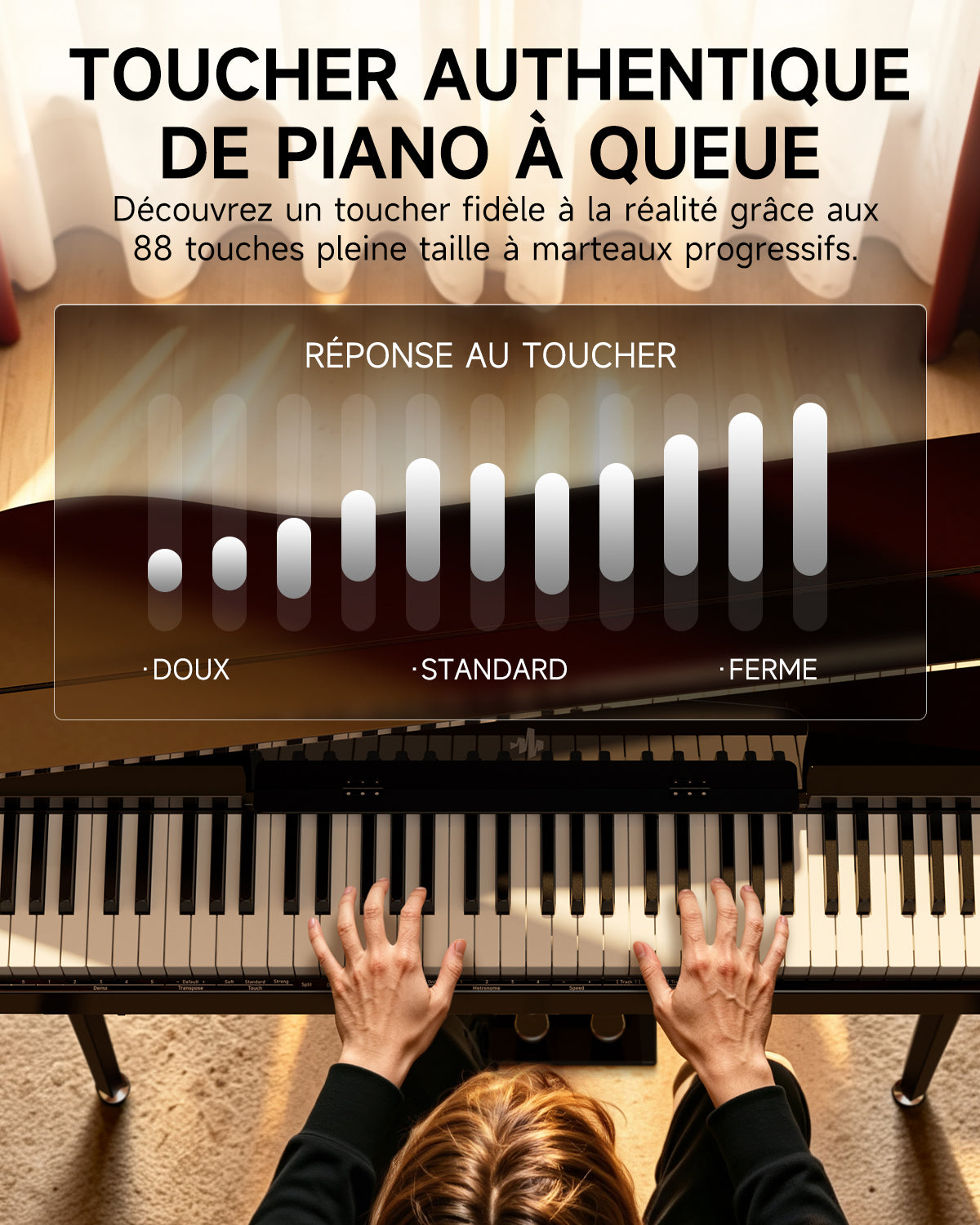Donner DGP‑100 Piano Numérique Grand Format Léger