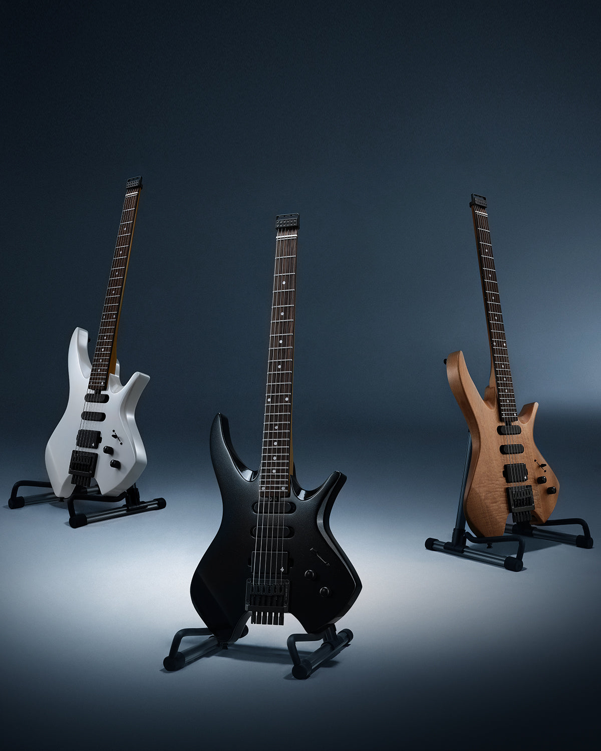 Donner NHL-500 Guitare Électrique Sans Tête-Blanc##