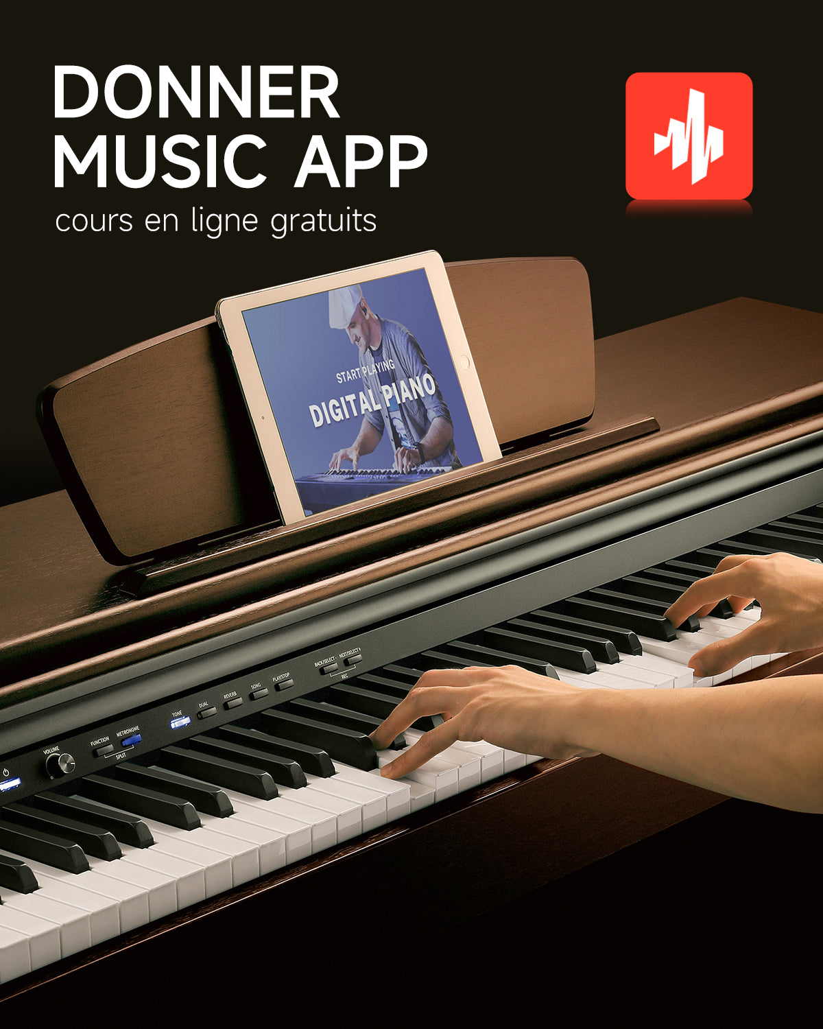 Donner DDP-300 Piano numérique à clavier lesté (version améliorée)