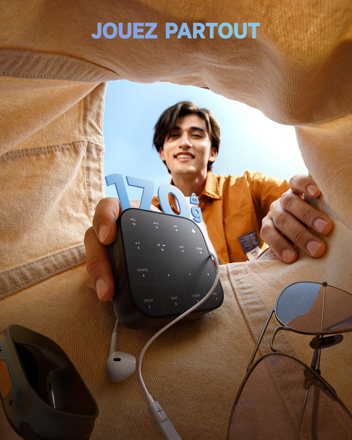 DONNER MEDO Instrument de musique portable multi-fonctions