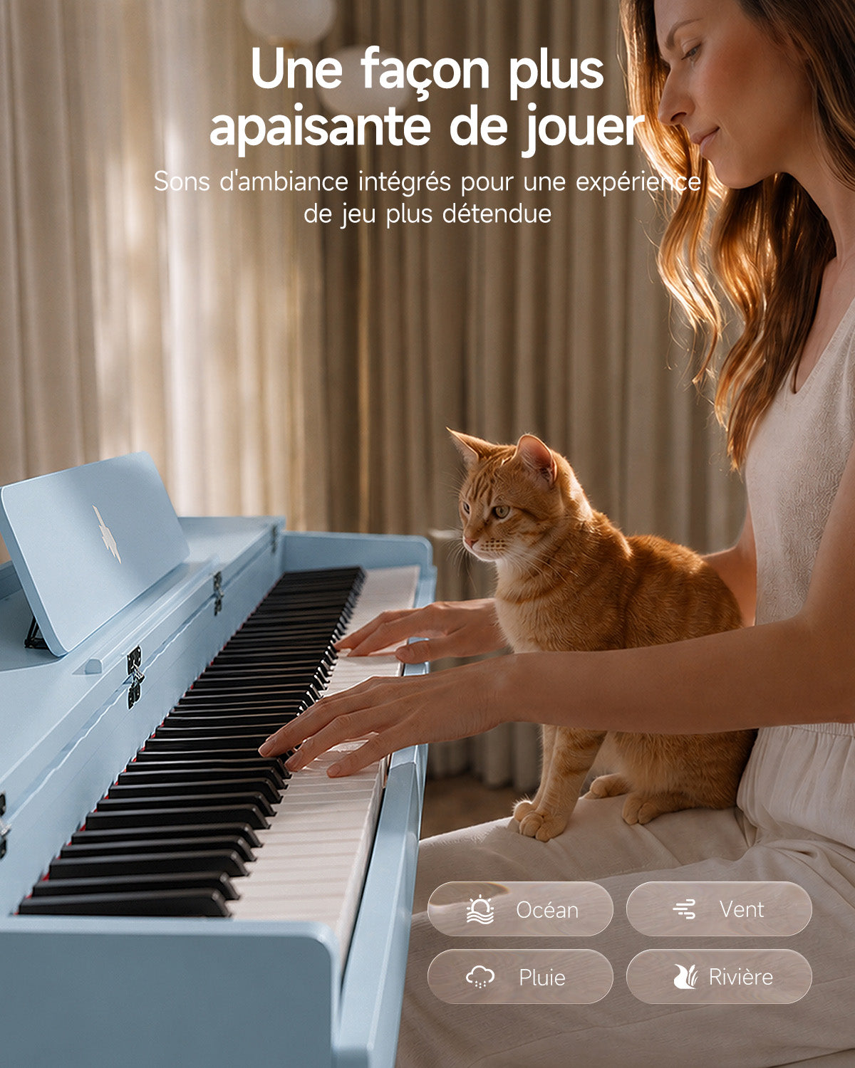 Donner OURA™ S200 Piano numérique 88 touches pour la maison