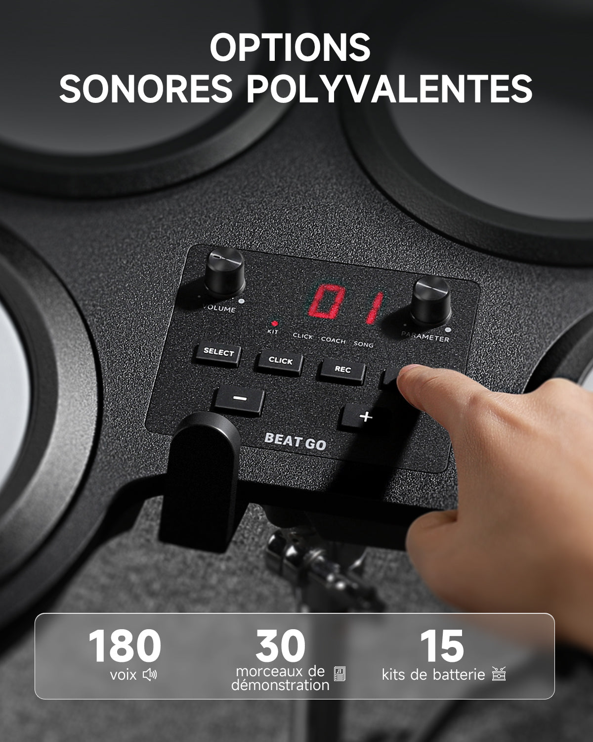 Donner Beat Go Kit de batterie électronique portable