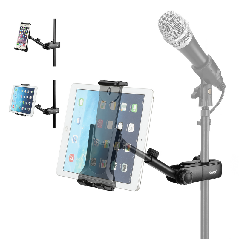 Moukey Mmsph-1 Rotating Microphone Stand for Smartphone Tablet iPad