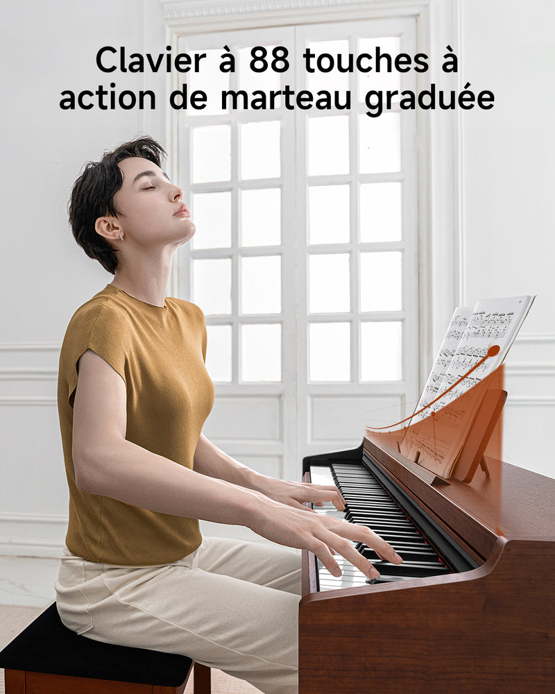 Piano numérique pondéré à clavier marteau 88 touches Donner DDP-200 PRO Standard