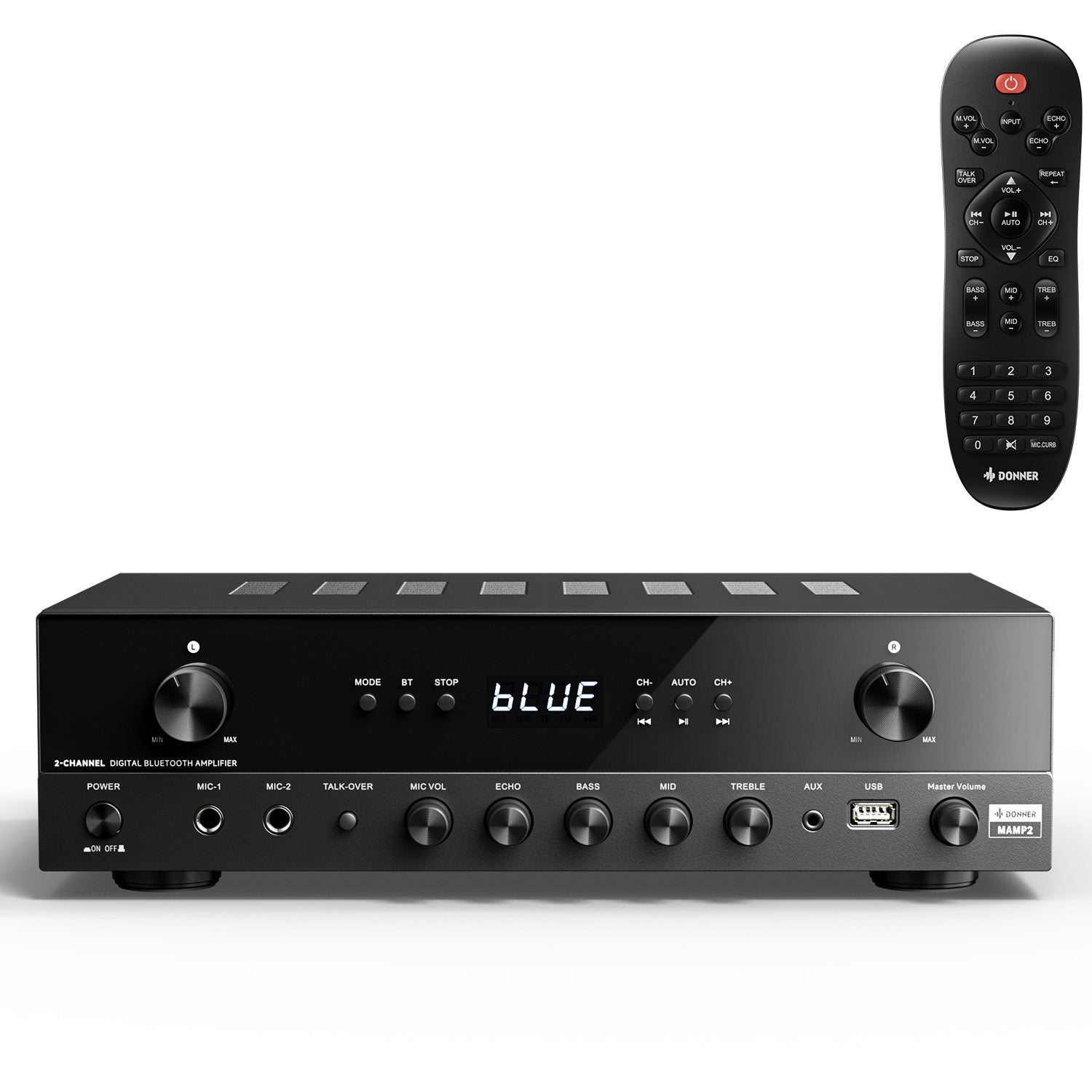 Donner MAMP2 Puissant Amplificateur 2 Canaux