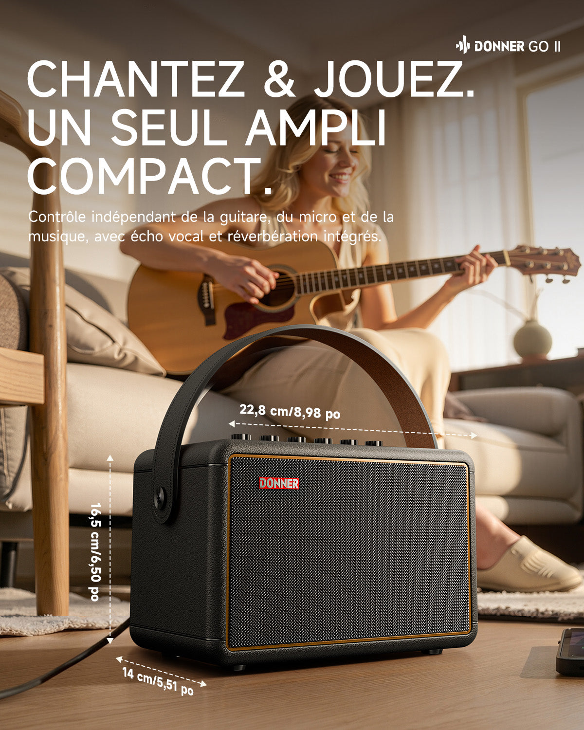 Donner Go ampli guitare-Donner Go II【Noir】##