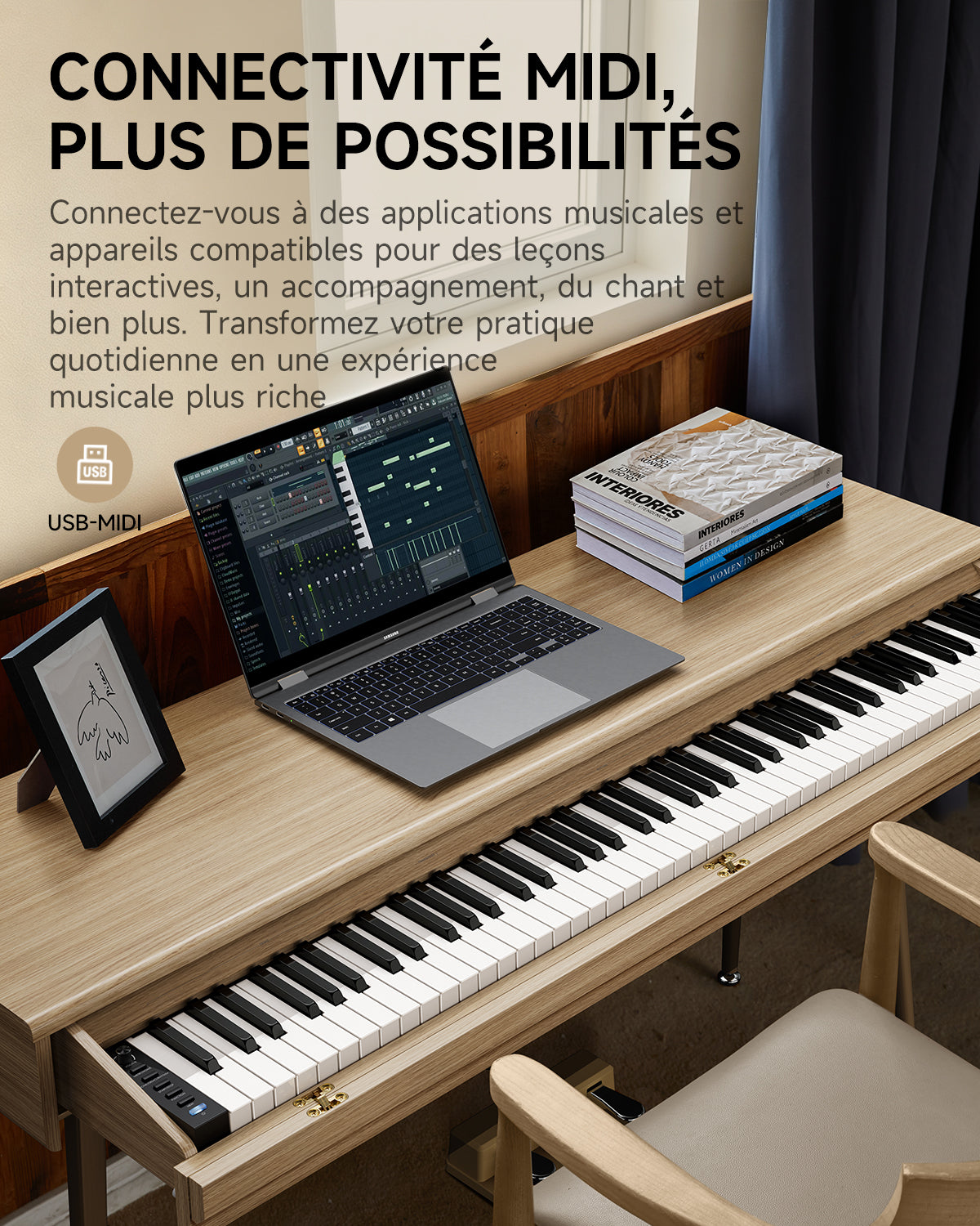 Donner DDP-65 Piano Numérique - 88 Touches Semi-Lestées