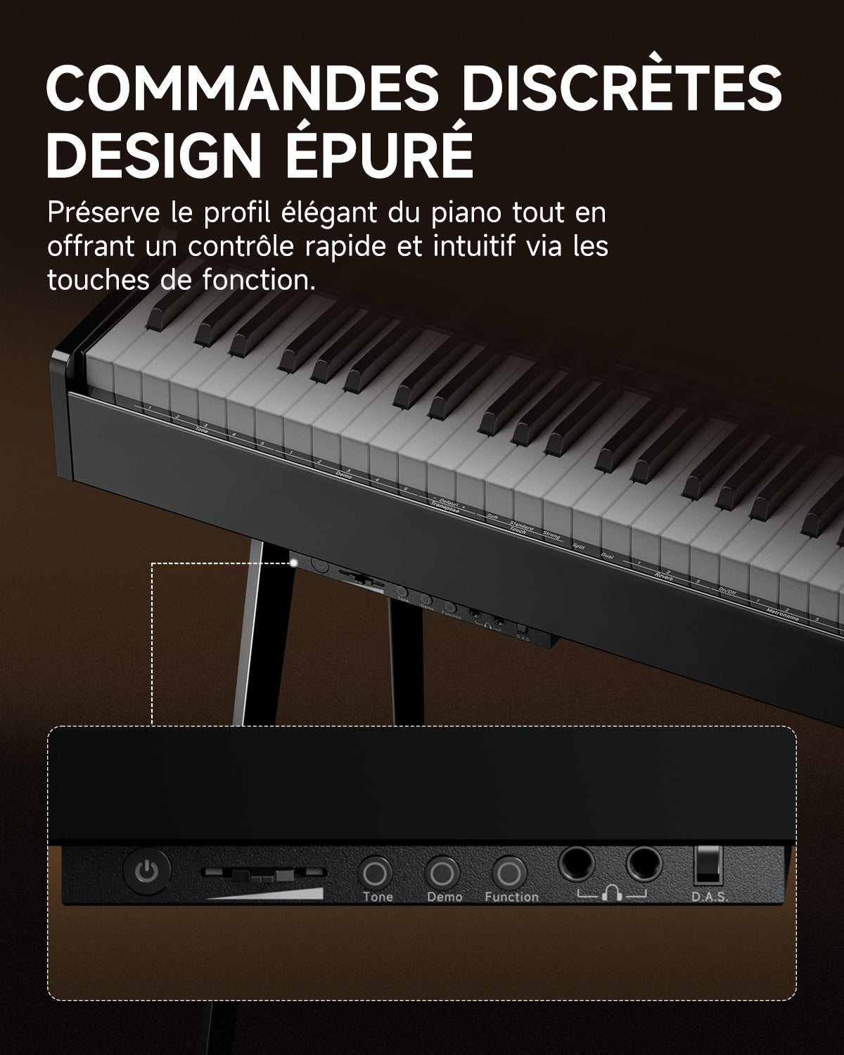 Donner DGP‑100 Piano Numérique Grand Format Léger