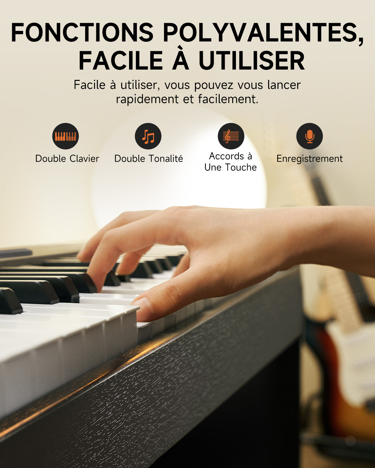 Donner DDP-50 88 touches Lestées Piano numérique