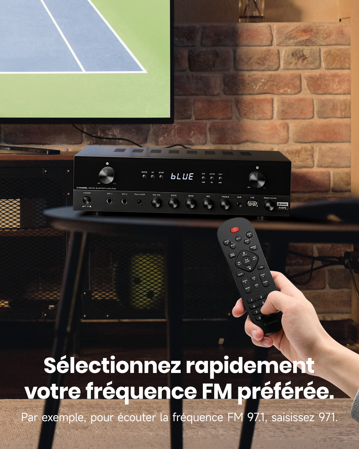Donner MAMP2 Puissant Amplificateur 2 Canaux