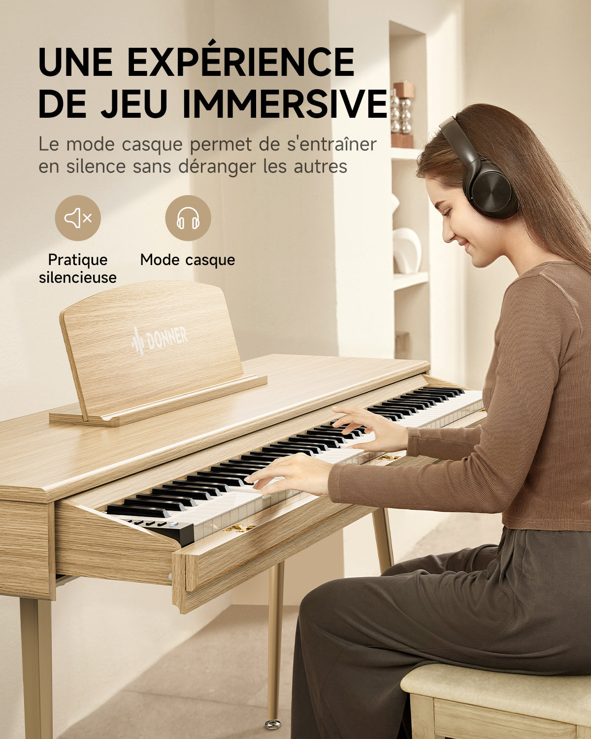 Donner DDP-65 Piano Numérique - 88 Touches Semi-Lestées