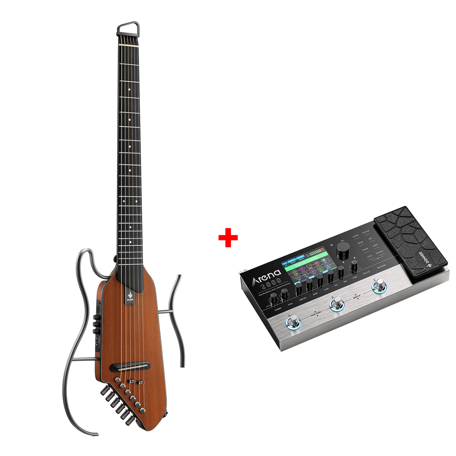 Donner HUSH™ I Guitare de Voyage Ultra-Légère