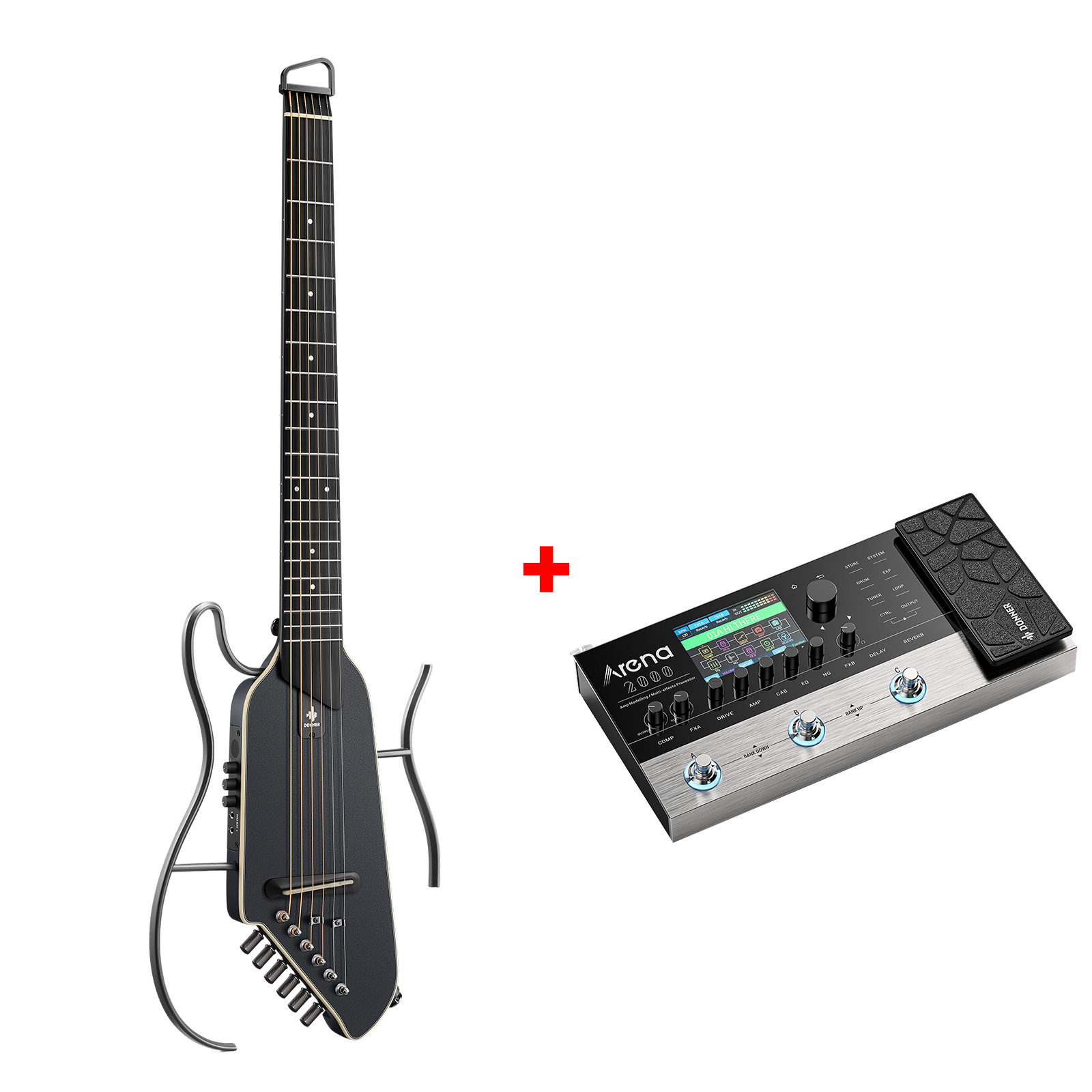 Donner HUSH™ I Guitare de Voyage Ultra-Légère