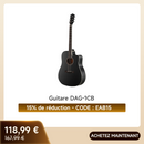 Donner DAG-1CB Guitare Acoustique 4/4 Guitare Folk 41 Pouces