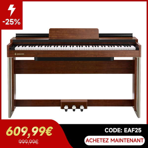 Donner DDP-200 Piano Numérique 88 Touches Toucher Lourd Piano DGH Amélioré