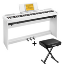 Donner DEP-20 88 Weighted Keys Digital Piano Keyboard with Stand and 3 Pedals