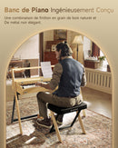 DKB-300 Banc de piano rembourré épais de style maison, R300 tabouret assorti officiel