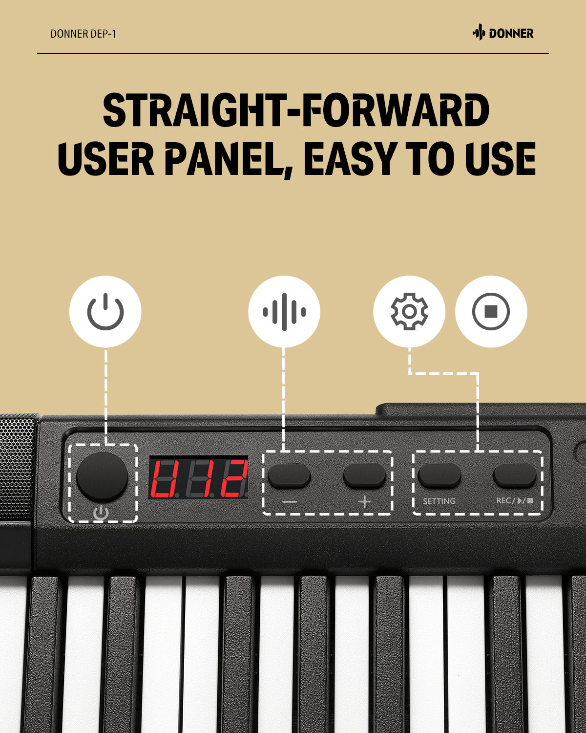 Donner DEP-1 Piano Numérique Portable