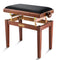 Banc de piano réglable en hauteur Donner, marron mat