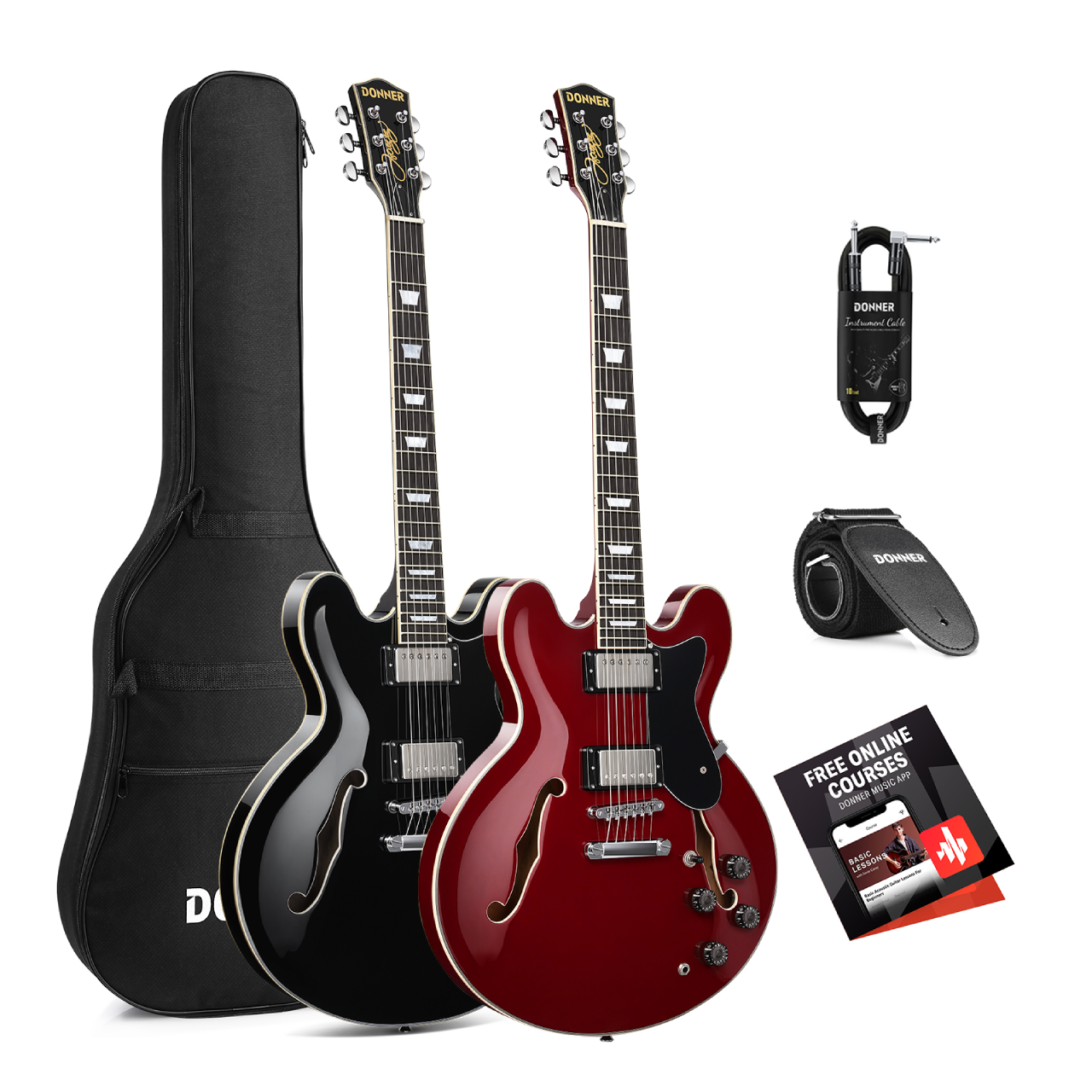Donner DJP-1000 Electric Jazz Guitar