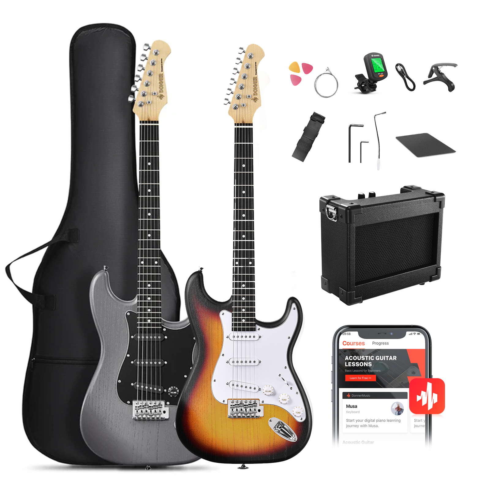Donner DST-80 Débutant Guitare Électrique