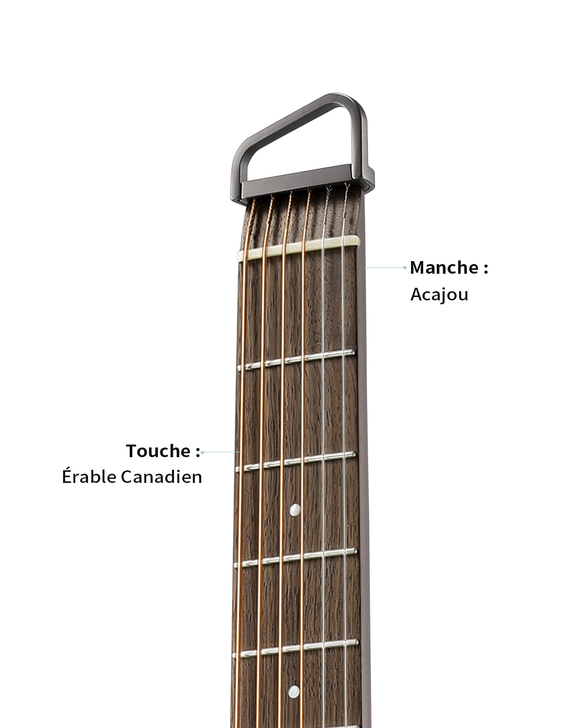 Donner HUSH™ I PRO Electro-Acoustique Guitare Voyageuse-Sunburst##