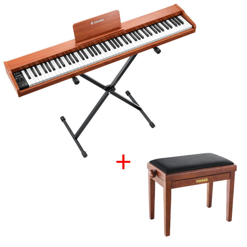Donner DEP-1S piano numérique clavier d'e-piano semi-lesté de style bois