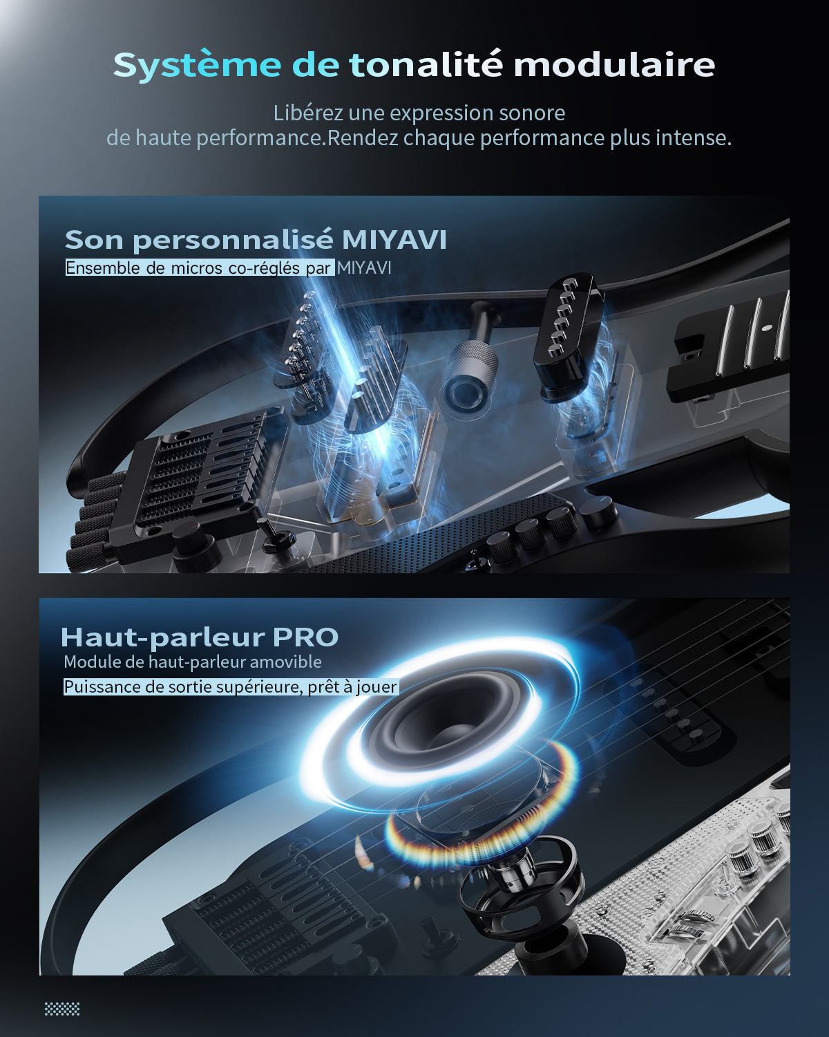 Donner HUSH X LIVE Guitare de voyage-Version MIYAVI##