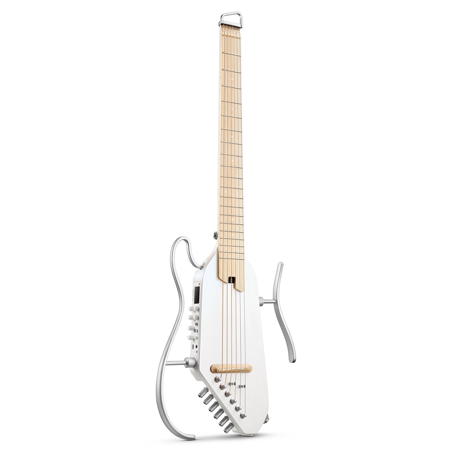 Donner HUSH™ I PRO Electro-Acoustique Guitare Voyageuse-Blanc##