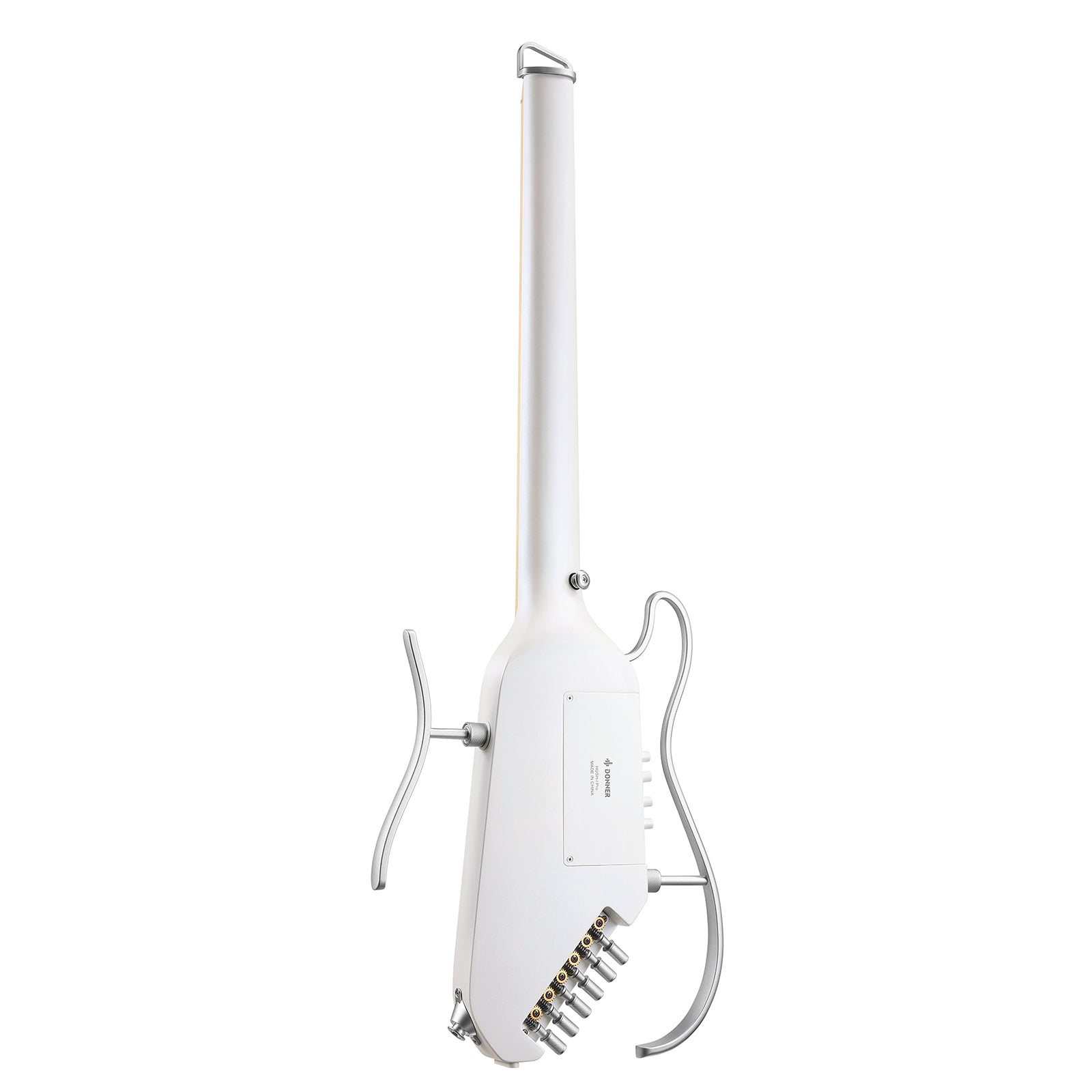 Donner HUSH™ I PRO Electro-Acoustique Guitare Voyageuse-Blanc##